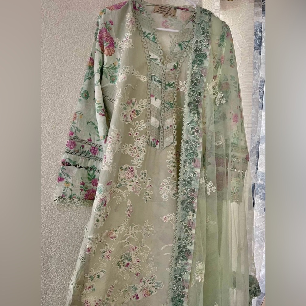 Floral Embroidered Republic brand dress Indian Pakistani